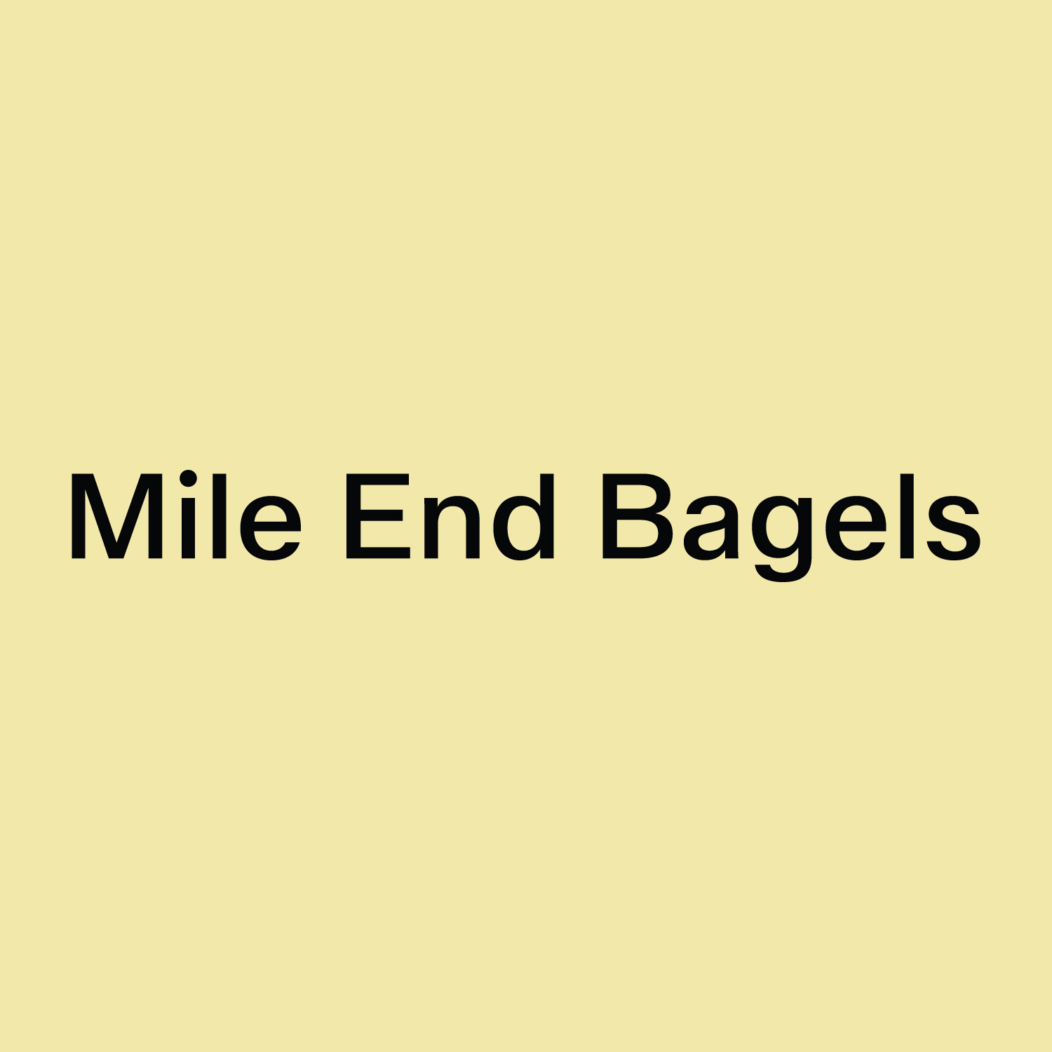Mile End Bagels